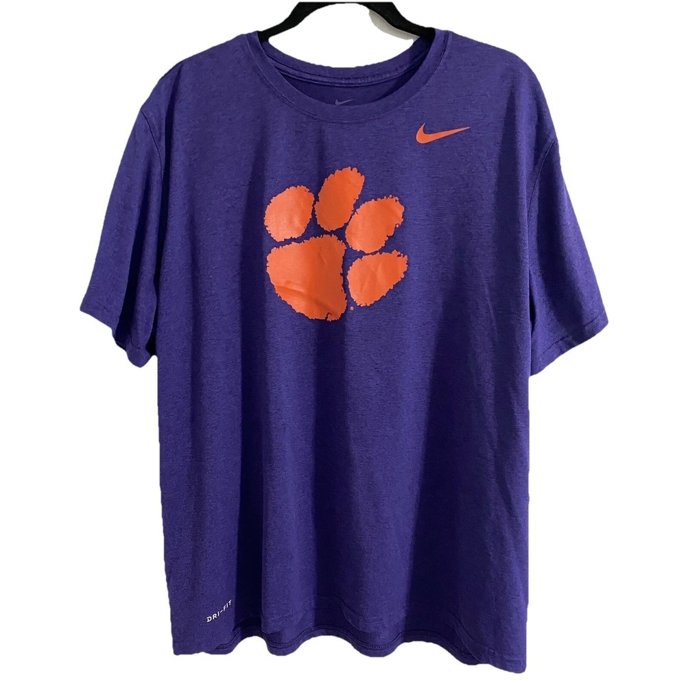 Clemson University Tigers Football Nike T-shirt Dri-Fit  Men's XXL